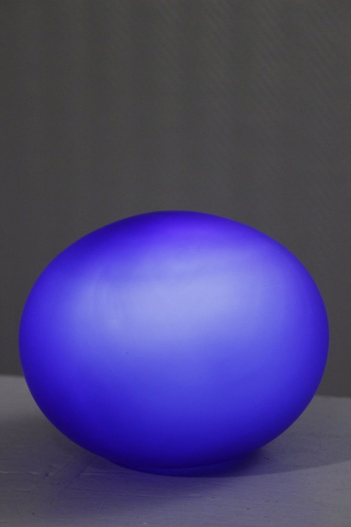 Habitat Pebble lamp vintage cobalt blue glass design 2001