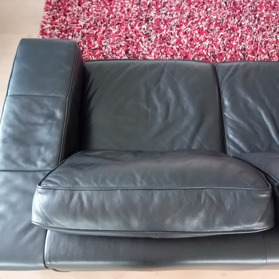 Image 1 of Sofá de cuero de 3 plazas Zanussi