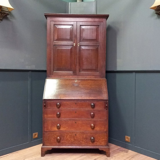 Image 1 of Engelse Top secretaire ca. 1770