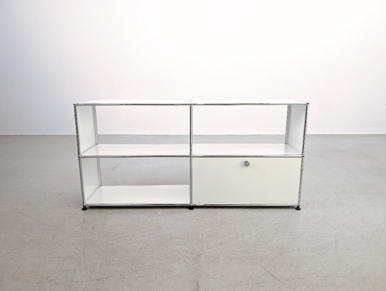 Image 1 of 5x Original USM Haller Sideboard 2x2 pure white chest of drawers sideboard