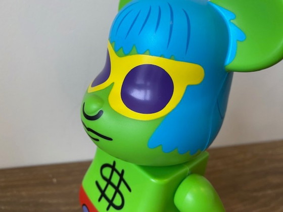 Image 1 of Bearbrick Keith Haring Andy Warhol Andy Mouse 400% MEDICOM speelgoed
