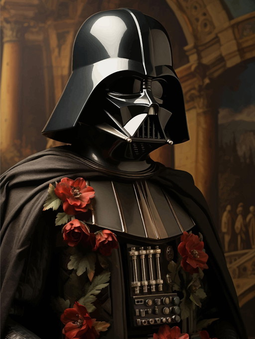 Artistiek schilderij - Alberto Ricardo - Star Wars Dark Wador