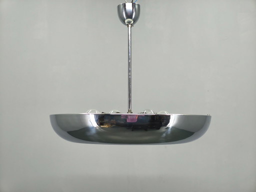 Bauhaus UFO-kroonluchter van Josef Hurka voor Napako, jaren 1930