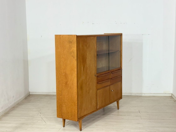 Image 1 of Vintage dressoir / vitrinekast / woonkamerkast – jaren 60