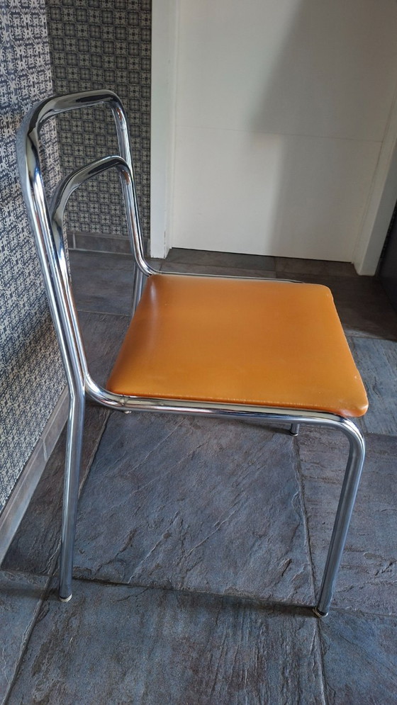 Image 1 of 3 x Vittorio Parigi & Nanni Prina for Molteni – Orix dining chairs – jaren 70