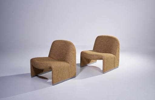 JUEGO DE 2 SILLONES ALKY DE GIANCARLO PIRETTI PARA ARTIFORT, DÉCADA DE 1980