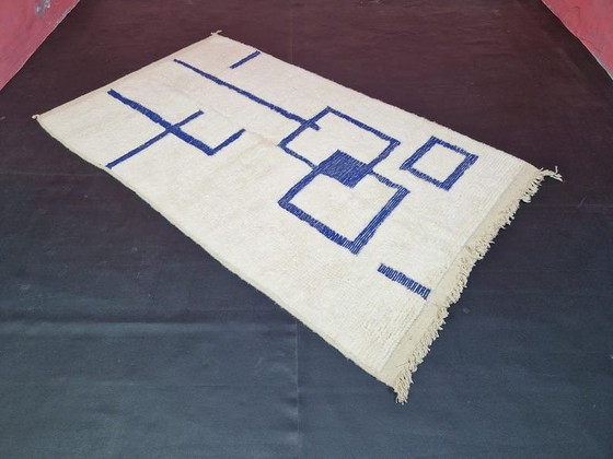 Alfombra bereber tradicional hecha a mano en pura lana, tamaño 1,5/2,5 m. – Ahrend, Wool (photo 4 of 8)