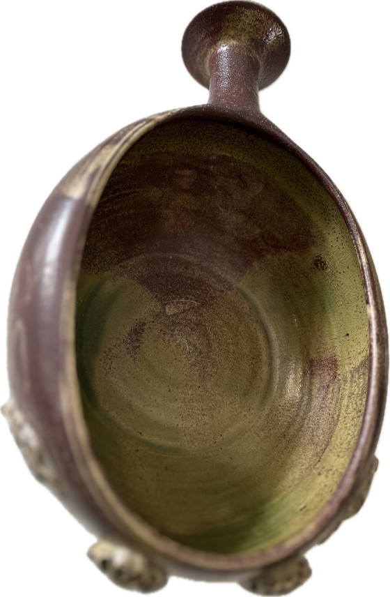 Image 1 of Vntage keramiek unieke schaal vis handgemaakt
