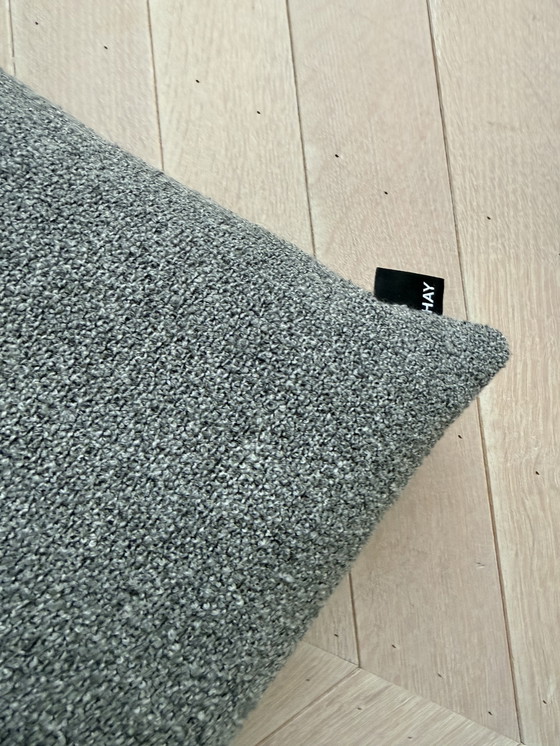 Image 1 of Hay, donkergrijs bouclé kussen