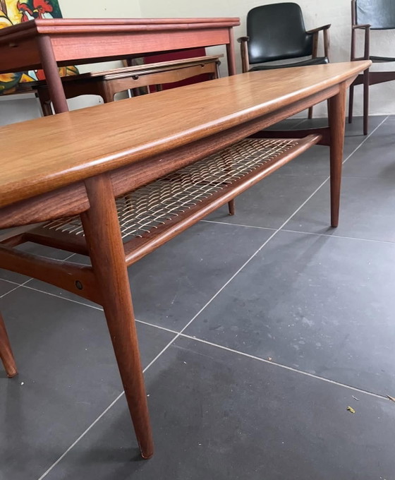 Johannes Andersen Couchtisch – WK Möbel, Couchtische, Rattan, Wood (photo 5 of 5)