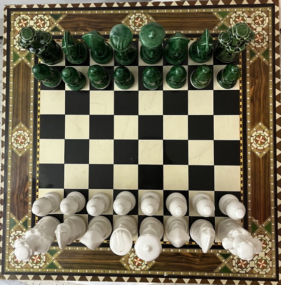 Juego de ajedrez de cerámica grande con tablero. – Objetos decorativos, Ceramic (photo 3 of 7)