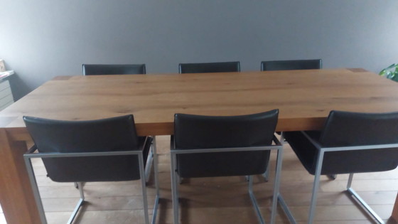 Image 1 of Eethoek Pilat & Pilat met 6 stoelen 