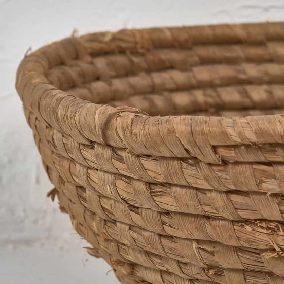 Antieke rieten mand (ca. 1930) #3, Decoratieve objecten, Bruin, Rustic (foto 14 van 14)
