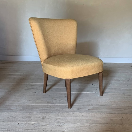 Yellow cocktail armchair – Vintage (photo 7 of 11)