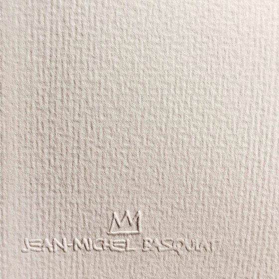 Image 1 of Lithographie en édition limitée de Jean-Michel Basquiat, numérotée au crayon.