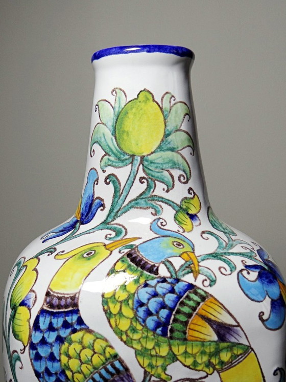 Image 1 of Large vintage Italian demijohn vase from the 1960s-80s in the style of Innocenti