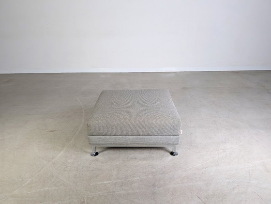 Image 1 of Brühl Moule taburete grande Otomano reposapiés Reposapiés gris