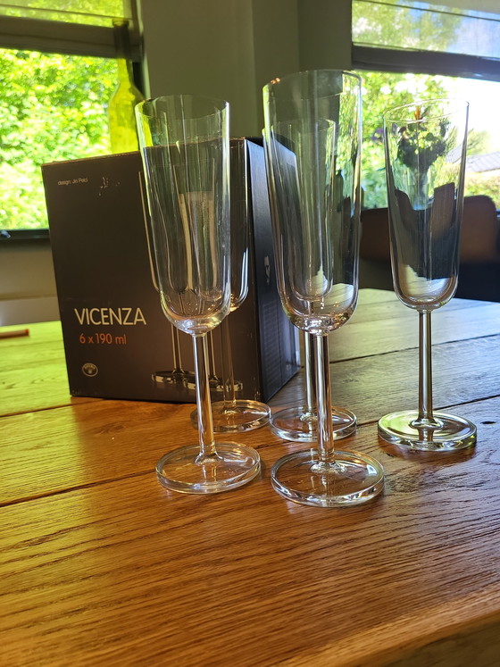Image 1 of Bohemia Crystal Vicenza Champagnergläser – Design Jiří Pelcl (5 Stück)
