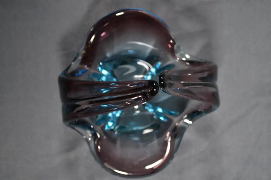 Murano zugeschriebene blau-violette Glasschale aus den 1970er Jahren – Schalen, Murano Glass (photo 10 of 12)