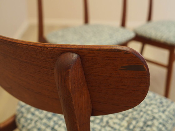 Image 1 of Set of four teak chairs, Danish design, 1970s, made in Denmark