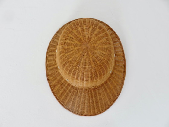 Image 1 of Cappello, elmetto coloniale, rattan, vimini, 1960, decorazione murale