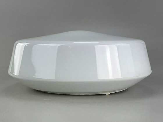 Image 1 of 50er 60er Jahre Lampe Leuchte Plafoniere Milchglas Mid Century Glas Design RZB