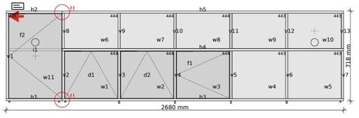 Tylko Sideboard in Sky Blue with Doors and Drawers