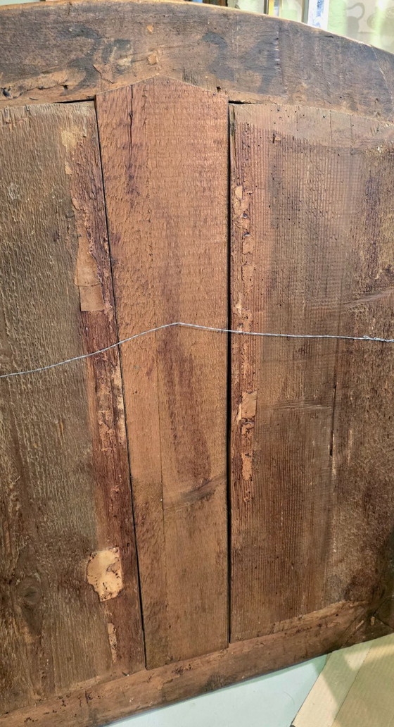 Image 1 of 18th-century period mirror in carved wood, Louis XV style