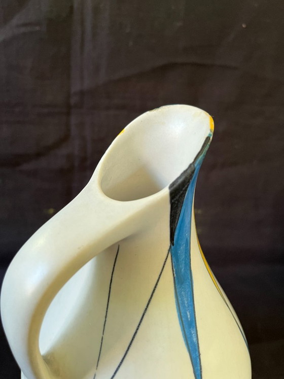 Rare Mid Century Modern Zeller Keramik 4pc Set Georg Schmider 1818 Decor Vases – zeller Georg Schmider (photo 18 of 25)