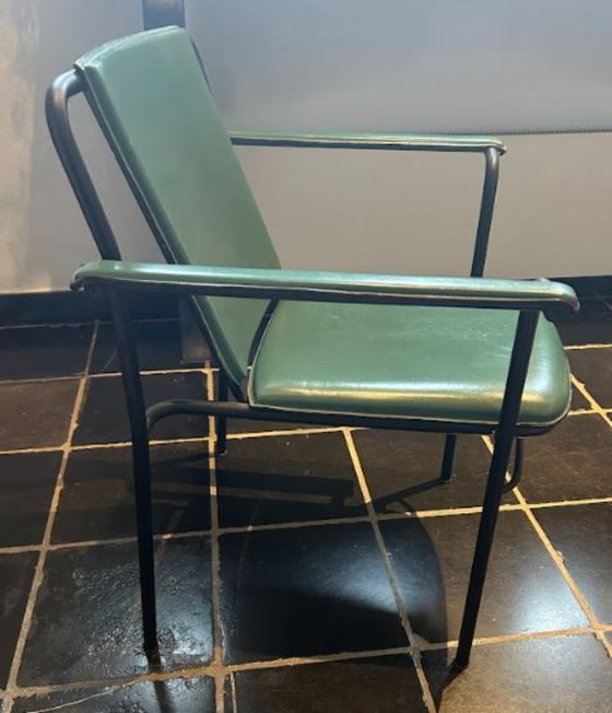 Image 1 of 10x Poltrona Frau "Movie" stoel uit de jaren 80 - Ontwerper: Mario Marenco