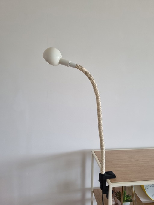 Vintage Hebi Isao Valenti snake lamp + originele tafelklem