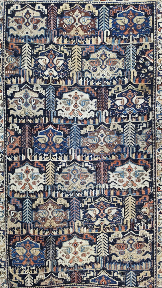 Image 1 of Handmade Antiek Persian wool Qashqai carpet Tribal Nomad 148x258cm