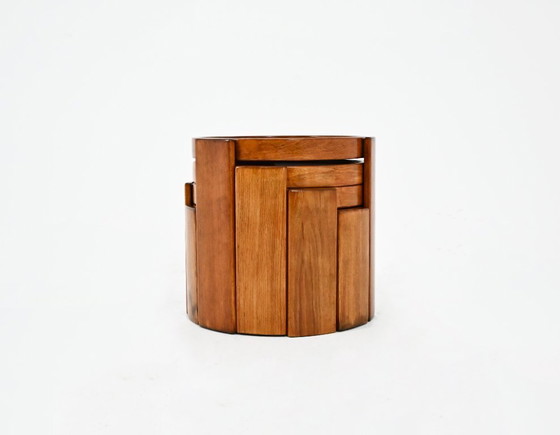 Image 1 of Satztische Modell 780 von Gianfranco Frattini für Cassina, 1960er Jahre, 4er-Set