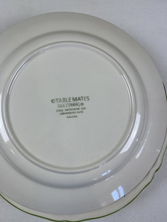 Image 1 of Assiettes plates décorées 