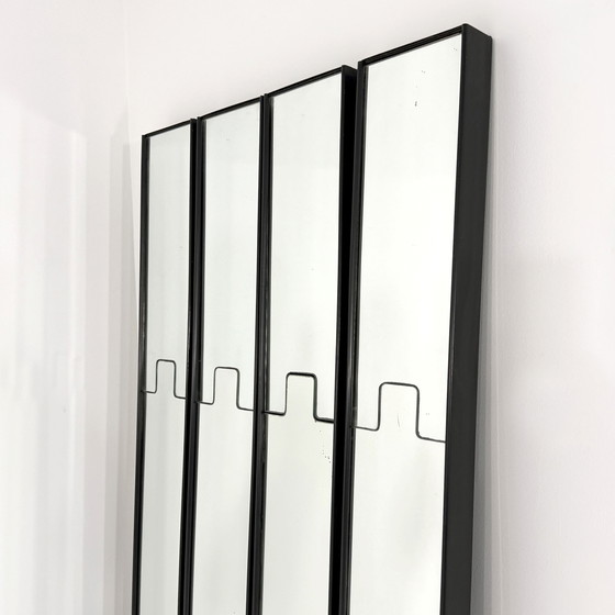 Image 1 of Set of 4 Gronda Mirrors & Coat Racks by Luciano Bertoncini for Elco, 1970s