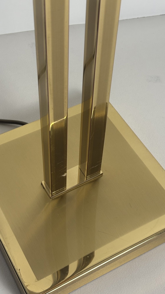 Image 1 of Lampadaire vintage en laiton massif, style années 70-80, design Deknudt