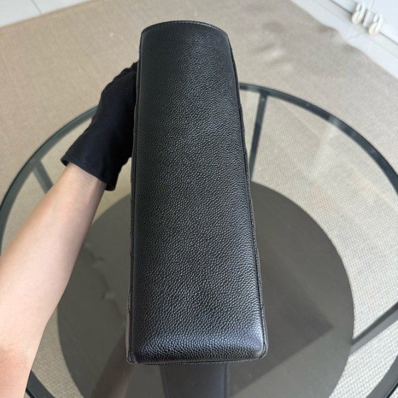 Image 1 of Chanel PST Petite Shopping Tote XL - Extra Large Caviar Grained Calfskin Black Silver Hardware Series 16