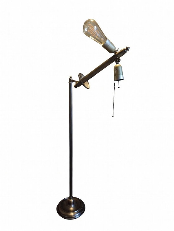 Image 1 of Apothekerslamp Vintage Stijl – Verstelbare Hoogte – Messing/Brons