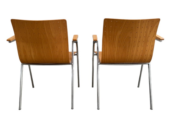 Image 1 of Thonet 2er Set Stühle mit Beistelltisch