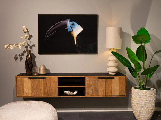 Pájaro de ojos azules - 120x80cm