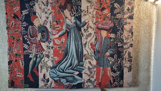 Aubusson tapestry "The Rose Dance" – Robert Four – 15th-century reproduction