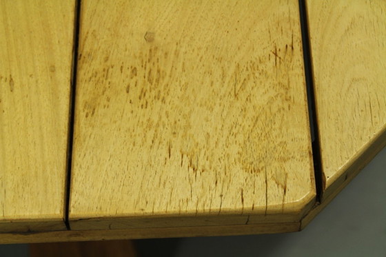 Image 1 of Brutalist Teak Garden Table, 1970s