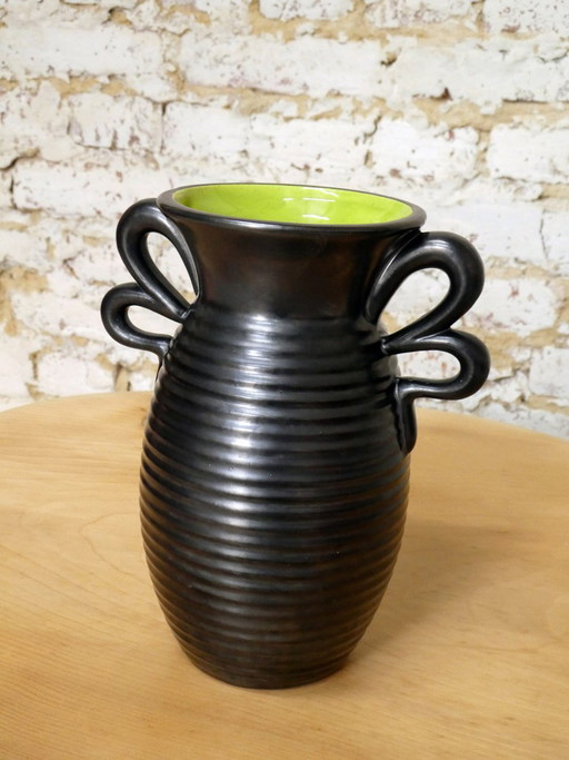 Keramikvase von Saint Clément, 1950er Jahre