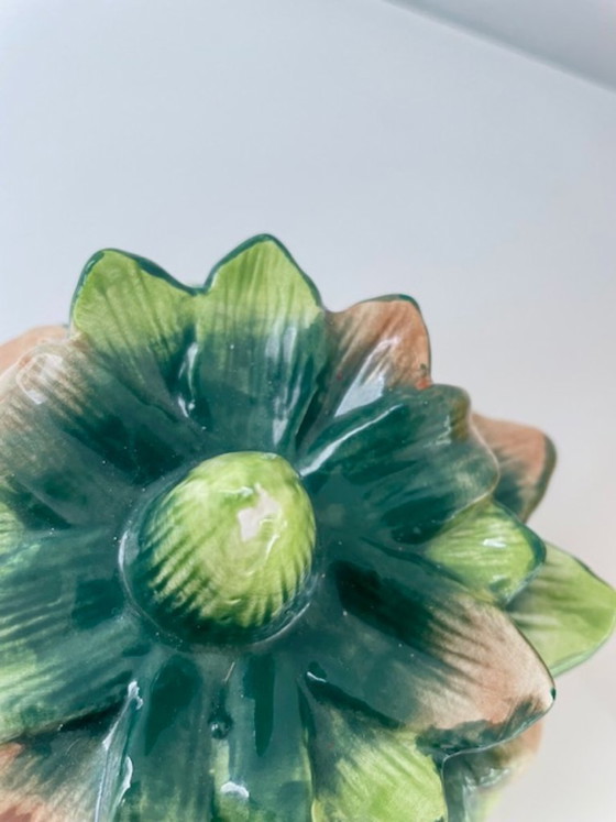 Image 1 of Keramieken ananas voorraadpot gekleurd 21 cm