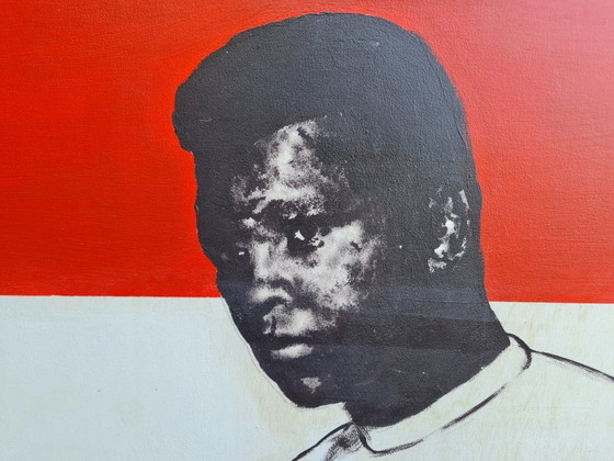 Image 1 of Gemälde von Mohammad Ali auf Holz, 1963