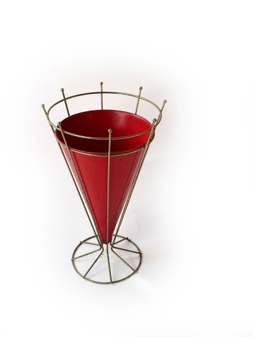 Portaombrelli vintage scultoreo risalente alla metà del secolo scorso