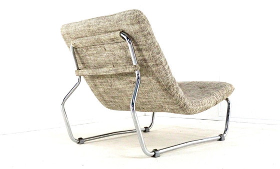 Image 1 of Vintage fauteuil 'Hierden' midcentury nieuwe gestoffeerd