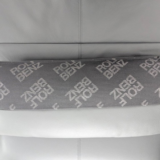 Image 1 of Original Rolf Benz Plura Sofa, designer couch, leather, two-seater, grey