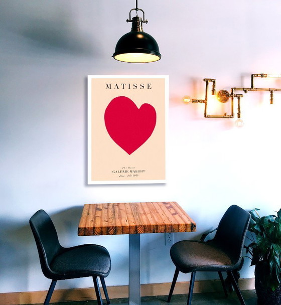 Image 1 of Henri Matisse affiche Le Coeur - Tentoonstelling Galerie Maeght 1949 - Affiche 50 × 70 cm
