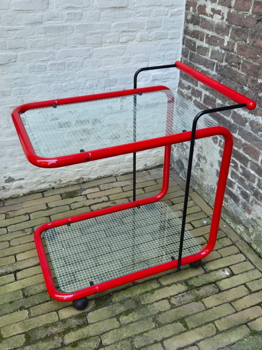 Carrello da portata/carrello per bevande/carrello bar italiano vintage anni '80